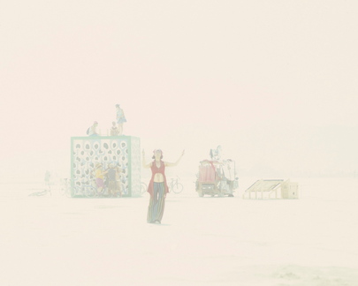 Flying kites in near-whiteout