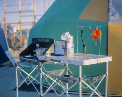 Our kitchen for the week.