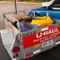 Trailer all loaded and ready to go.