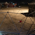 Dome halfway together for the first time on the playa!