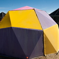 Our dome all assembled and covered.