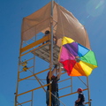 Camp Octarine's flag going up.