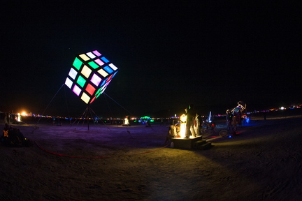 40' high interactive Groovik's Cube