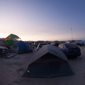 Our tent at sundown.